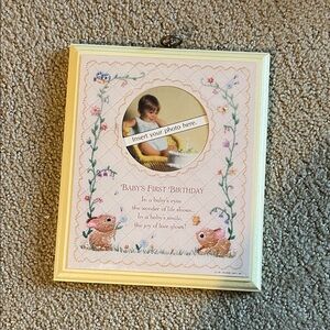 Baby's First Birthday Photo Frame